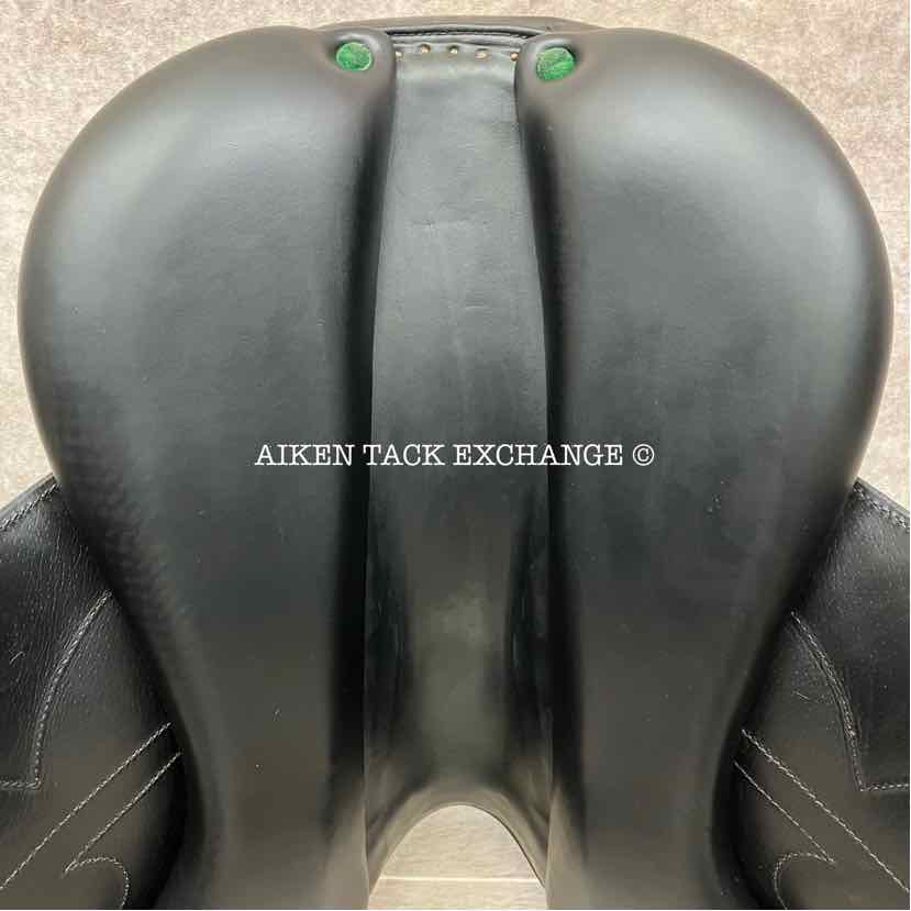 **SOLD** 2004 Devoucoux Makila Monoflap Dressage Saddle, 18" Seat, 1A Flap - Short, Medium Wide Tree, Foam Panels, Full Buffalo Leather