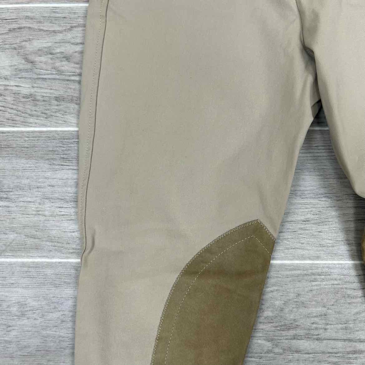 Tailored Sportsman Trophy Hunter Knee Patch Sock Bottom Breeches, Size 24