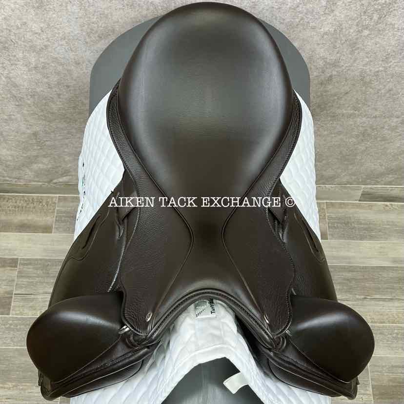 2024 Envy by Custom Saddlery Motion Monoflap Dressage Saddle, 18" Seat, Adjustable Tree, Wool Flocked Panels