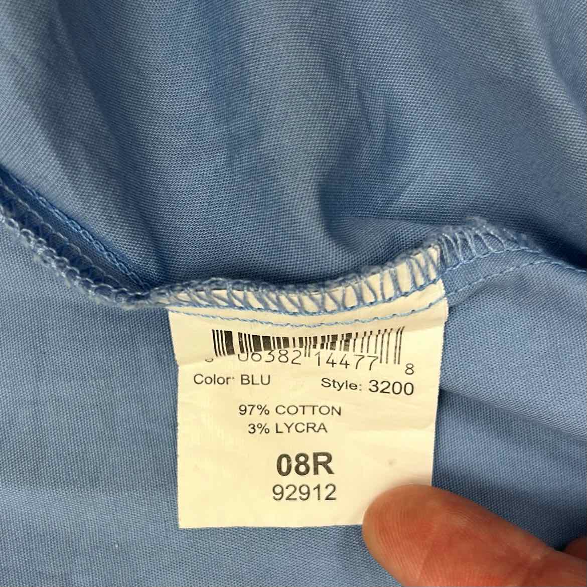 Devon-Aire Long Sleeve Show Shirt, Size 8 R