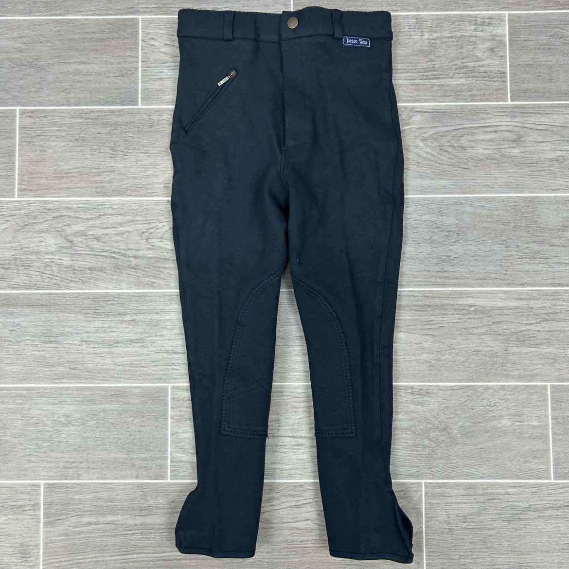 Royal Highness Children's Knee Patch Breeches, Black, Size 8, Brand New