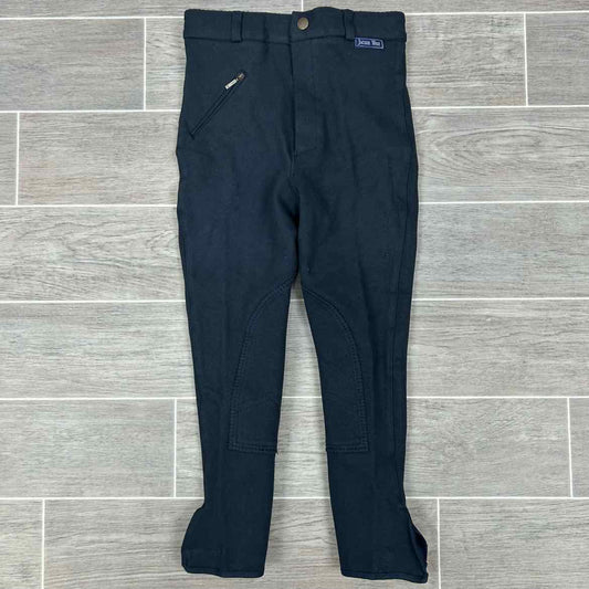 Royal Highness Children's Knee Patch Breeches, Black, Size 8, Brand New