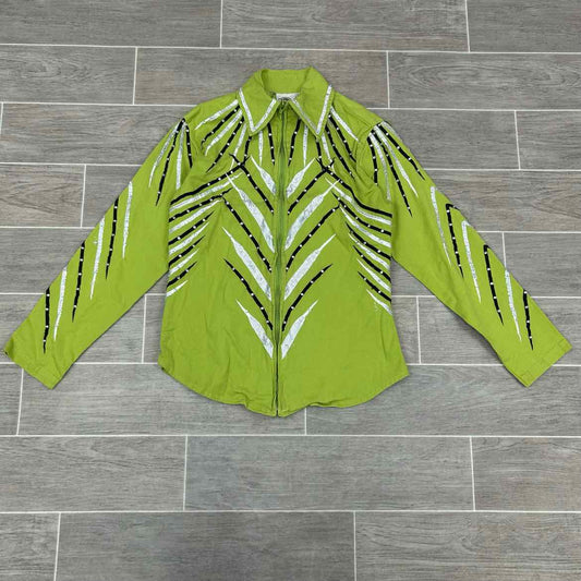 Rod's Long Sleeve Western Show Shirt, Size Medium