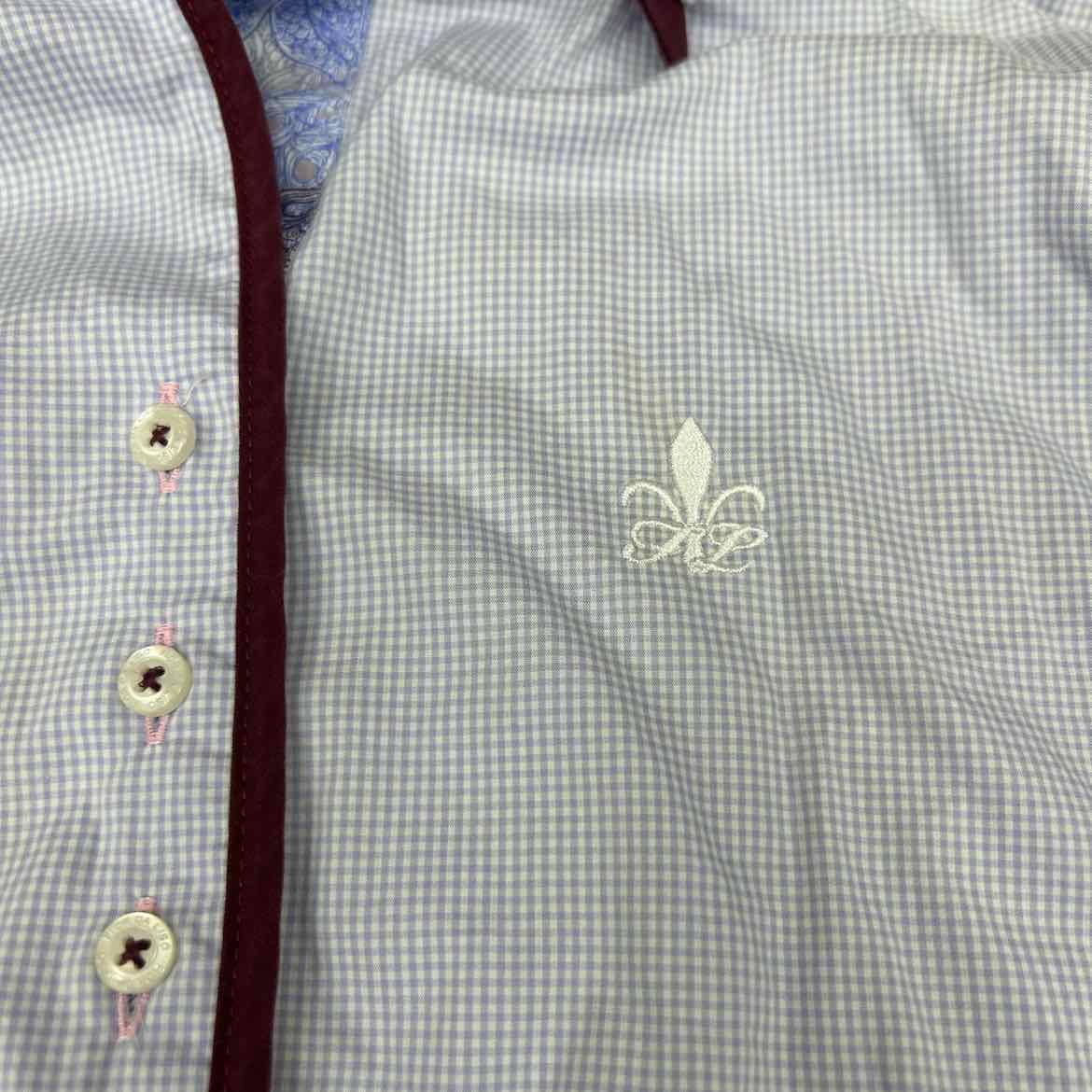 Fior Da Liso Long Sleeve Collared Shirt, Size 10