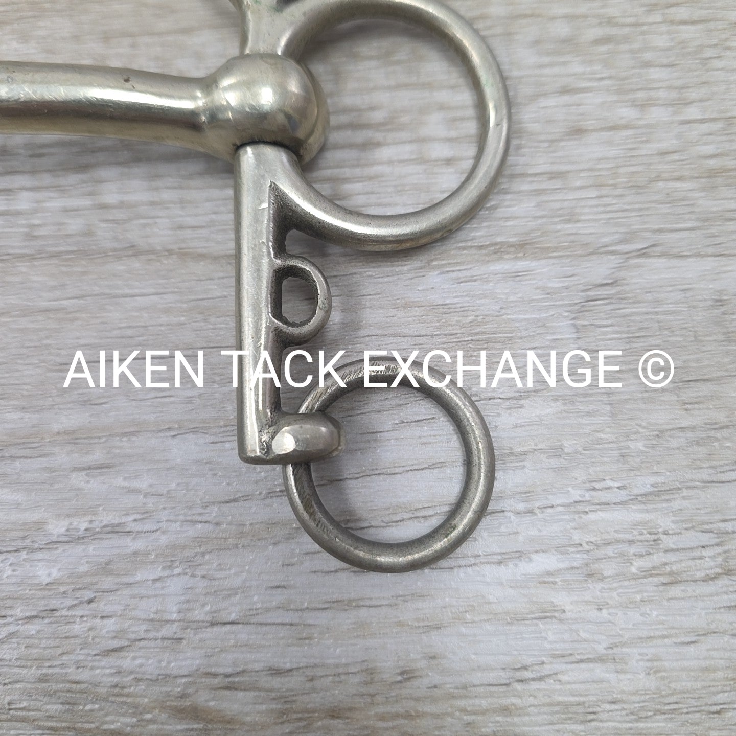 Never Rust Mullen Mouth Pelham Bit (No Hooks & Curb Chain) 4.75"