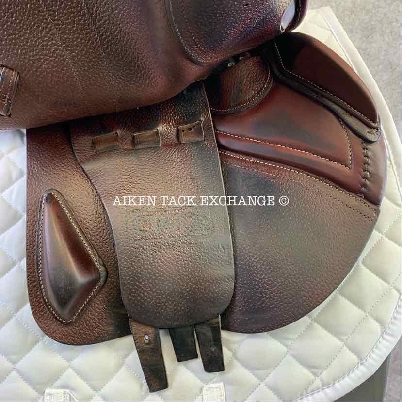 2019 CWD SE02 Close Contact Jump Saddle, 17.5" Seat, 2C Flap, Medium Tree, Foam Panels, Full Calfskin Leather