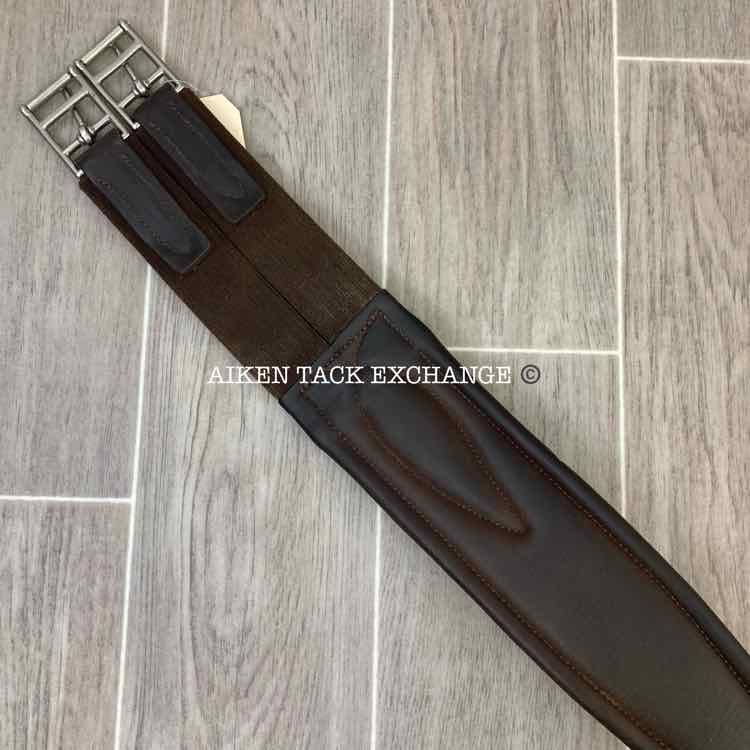 Dover Saddlery Leather Girth w/ Elastic on One End 56"