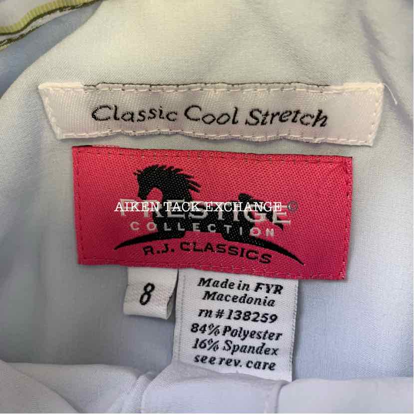RJ Classics Prestige Collection Long Sleeve Show Shirt, Size 8