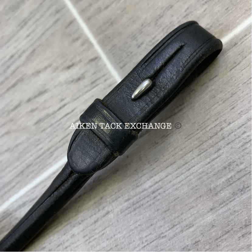 Rolled Leather Grab Strap Bucking Strap