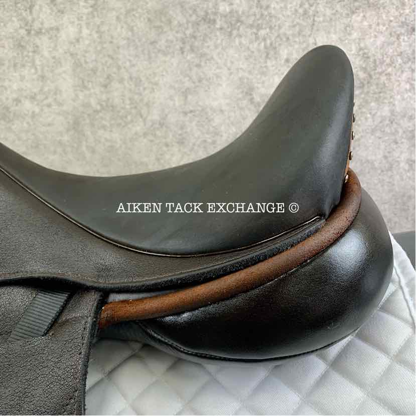 2024 Custom Saddlery Icon Flight Monoflap Dressage Saddle, 17.5" Seat, Adjustable Tree, Wool Flocked Panels