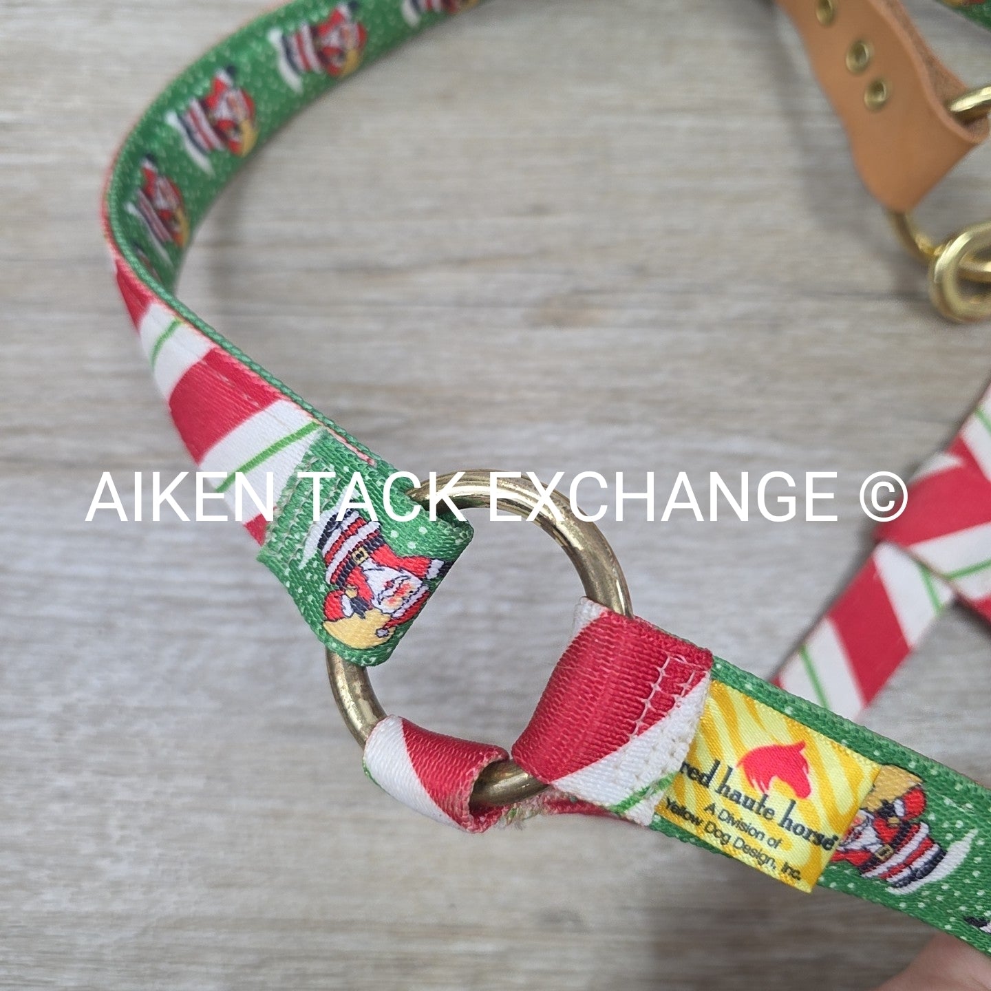 Red Haute Horse Breakaway Christmas Halter, Size Pony