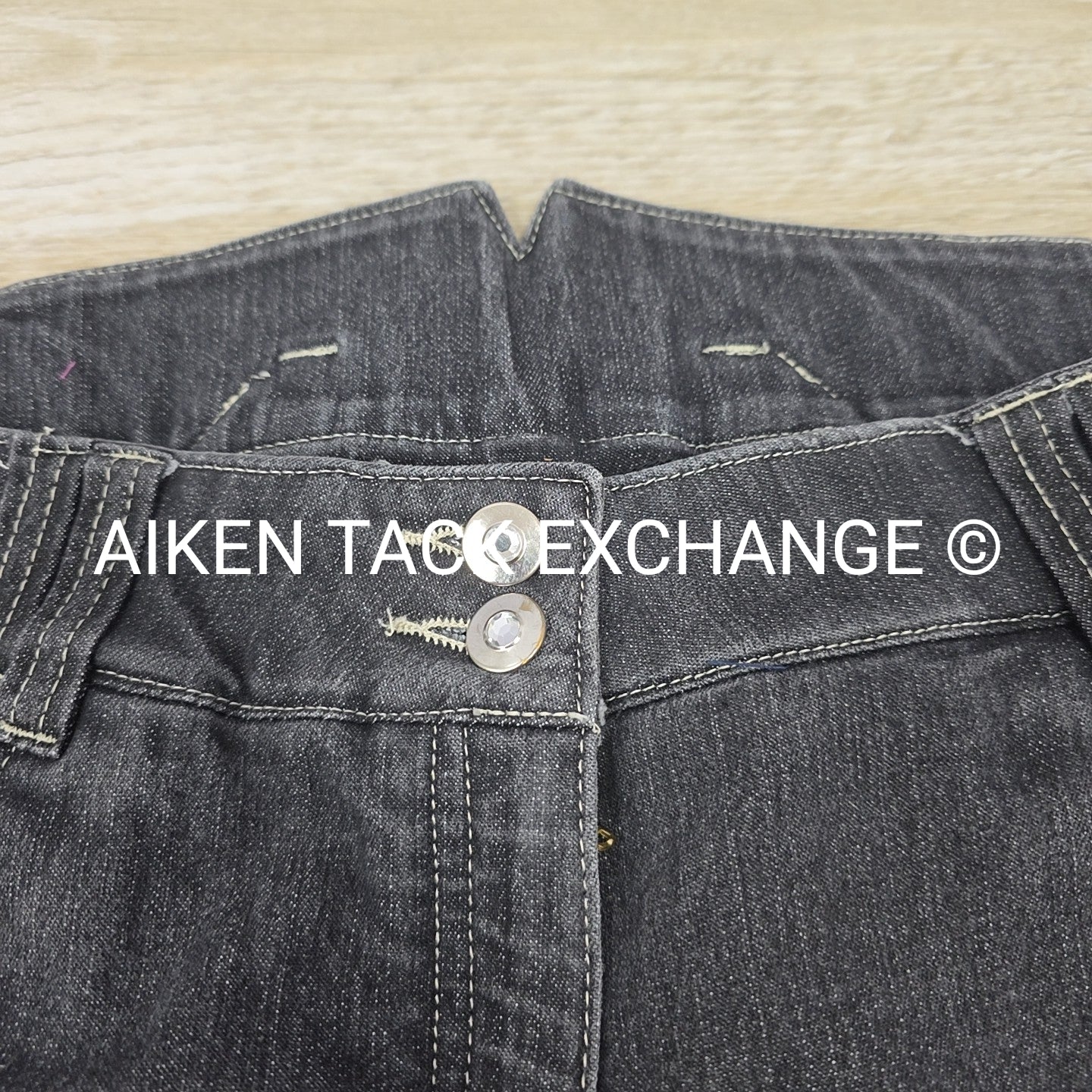 HKM Full Seat Denim Breeches, Size 38