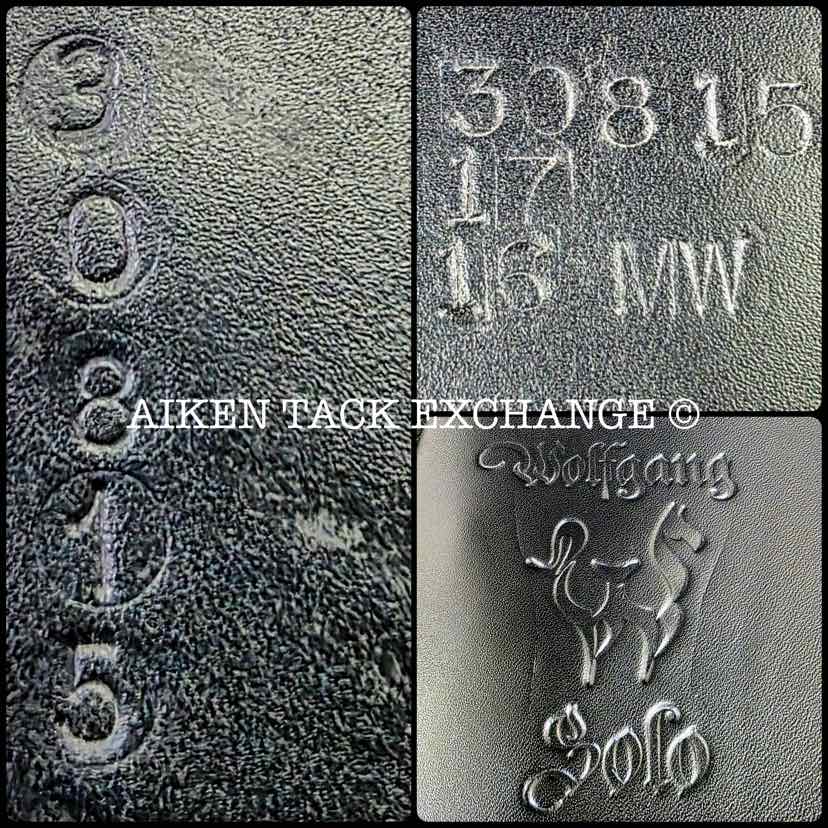 2021 Custom Saddlery Signature Wolfgang Solo Dressage Saddle, 17" Seat, Adjustable Tree, Wool Flocked Panels