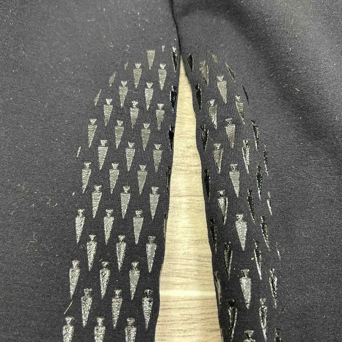 Kerrits Power Stretch Winter Silicone Knee Patch Tights, Size Large