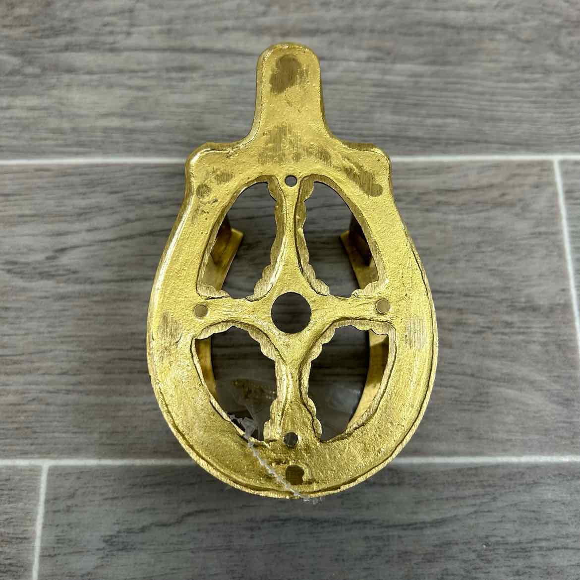 Brass Double Horseshoe Bridle Rack