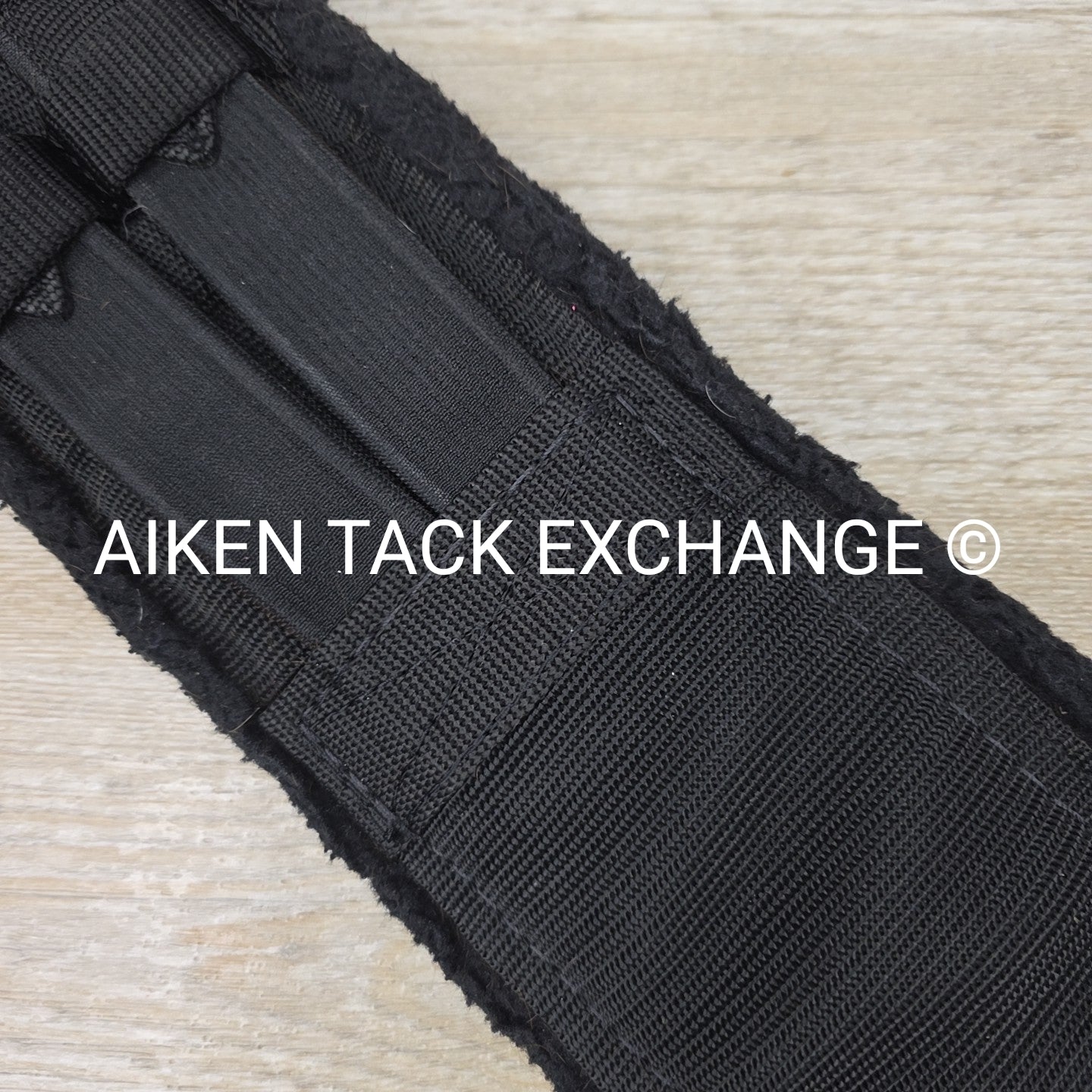 Fleece Dressage Girth with Double Elastic, Black, 30"