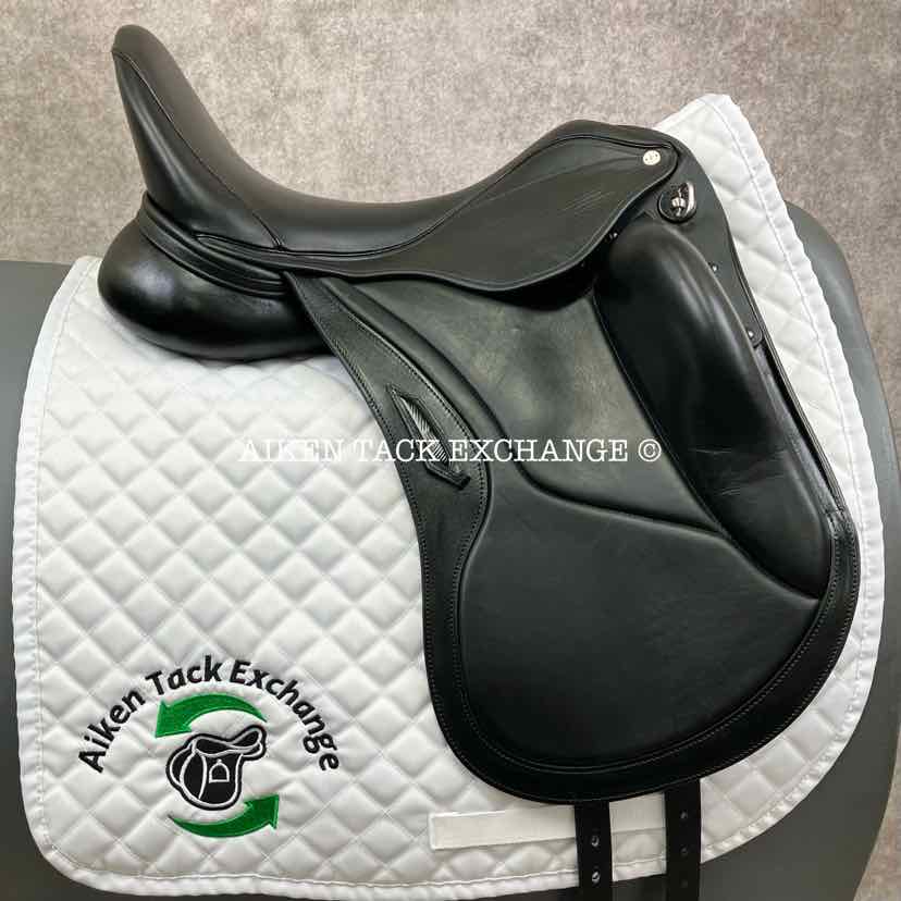 2021 Aviar Rook 2.0 Monoflap Dressage Saddle, 17.5" Seat, Adjustable Tree, Foam Panels
