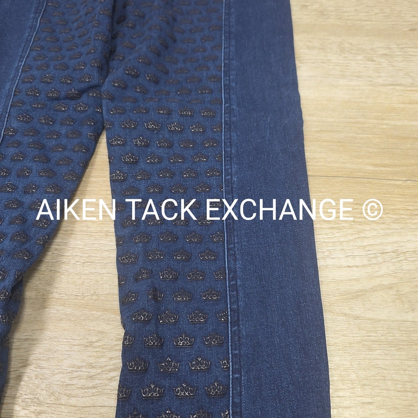 Esprit Stretch Denim Silicone Grip Full Seat Breeches, Women's Large