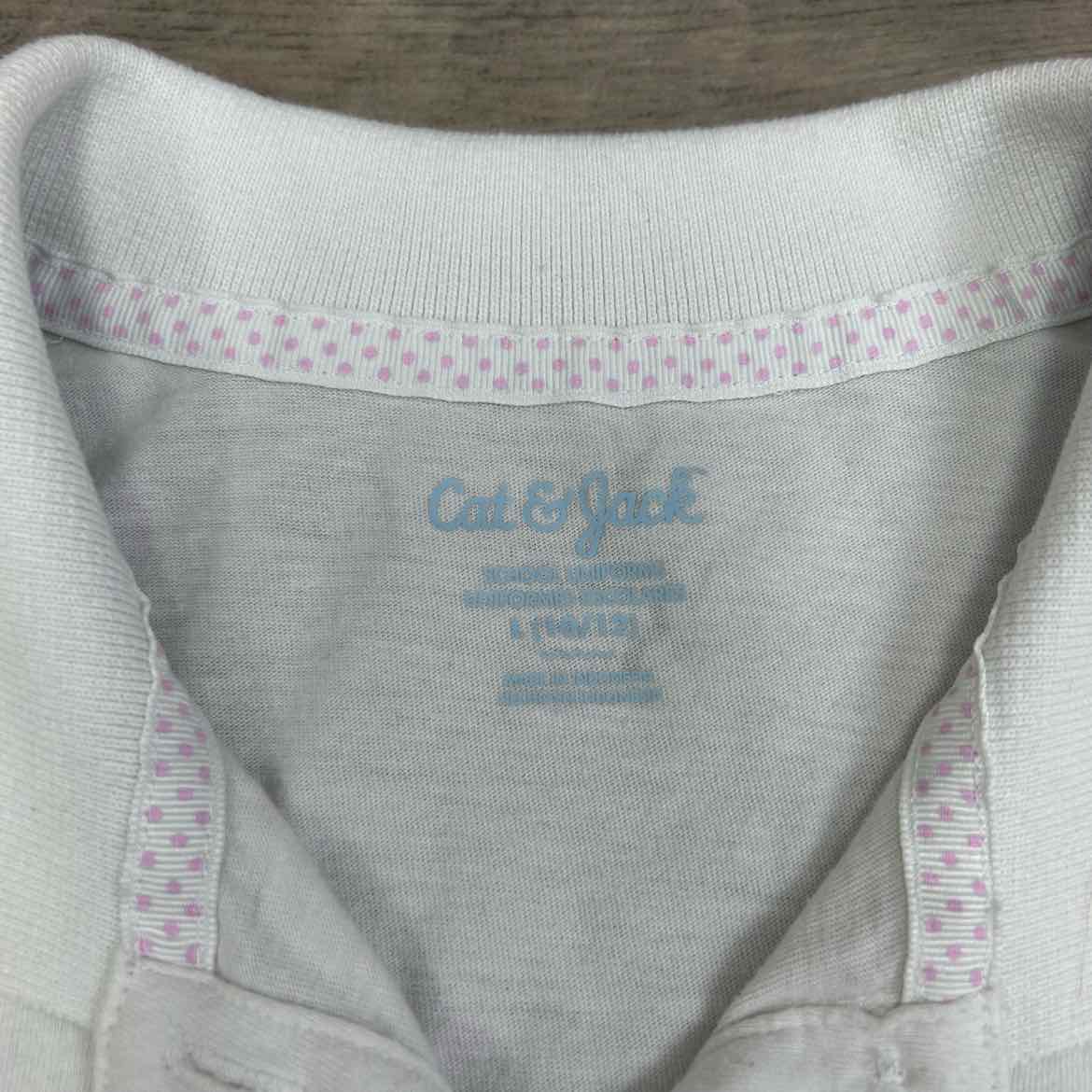 Cat & Jack Short Sleeve Polo Top, Size Large