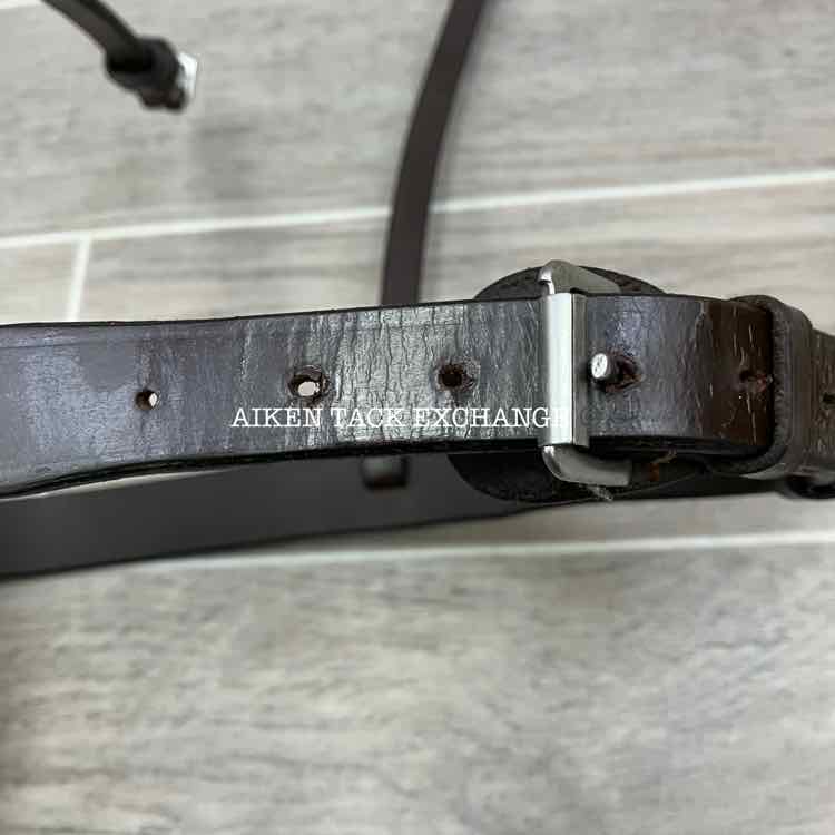 KL Select Black Oak Flat Noseband for Monocrown Bridle, Oversize