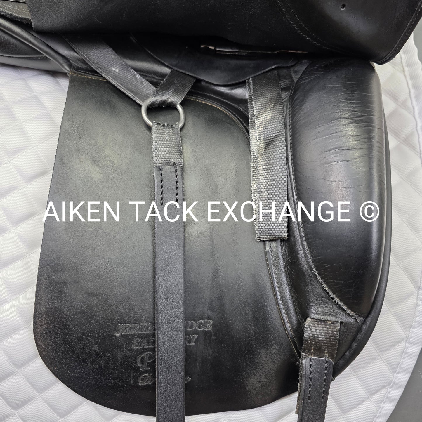 Jeremy Rudge Pace Dressage Saddle, 17.5" Seat, Medium Wide Tree, Wool Flocked Panels