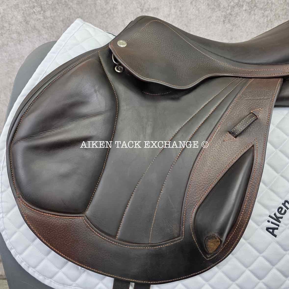 2016 CWD SE04 Monoflap Jump Saddle, 17.5" Seat, 2AA Flap, Medium Tree, Foam Panels