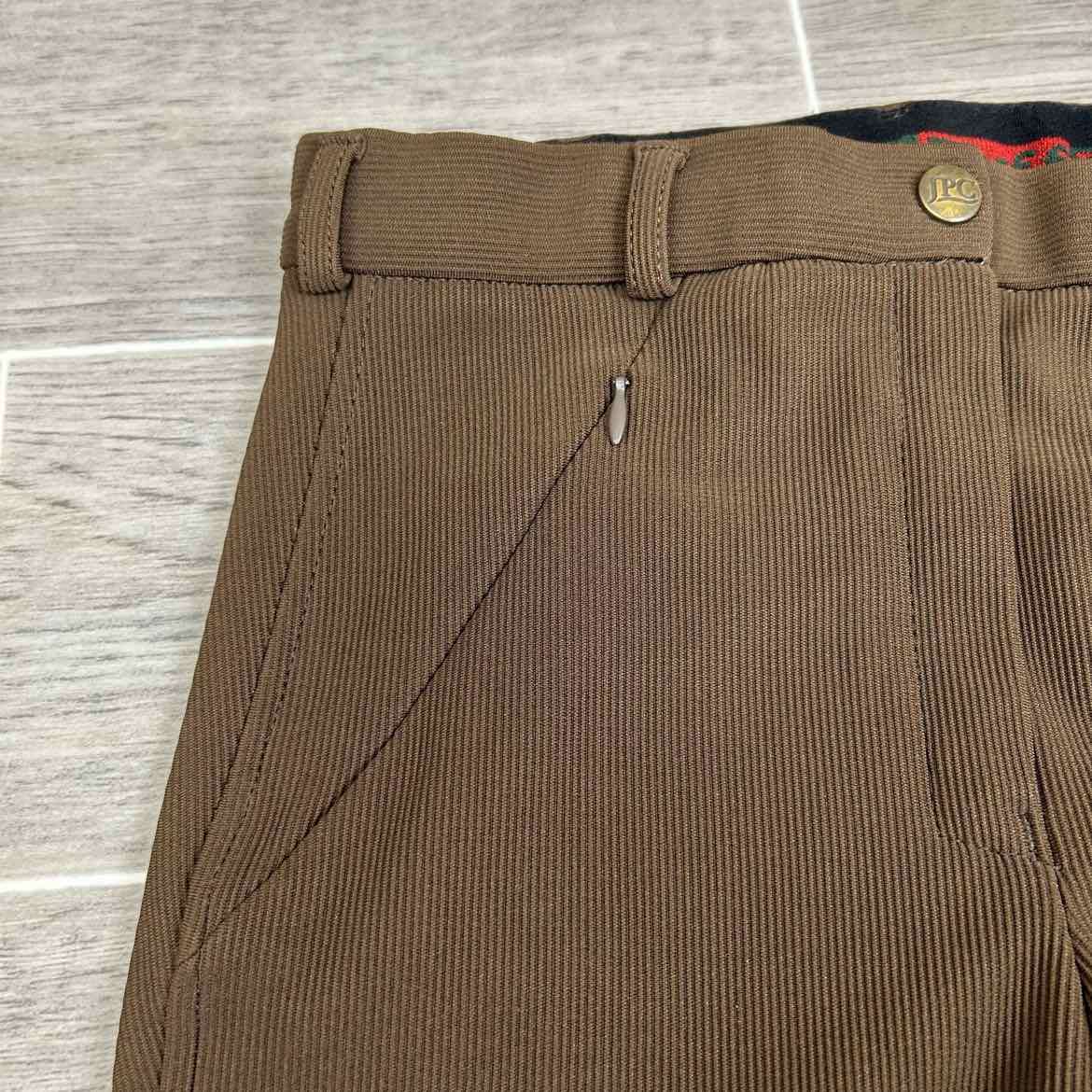 TuffRider Ribbed Knee Patch Breeches, Chocolate, Women's 26 L
