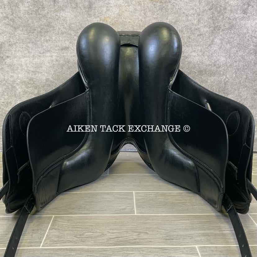 Equation Saddlery Dressage Saddle, 18" Seat, Short Flap, Wide Tree, Wool Flocked Panels