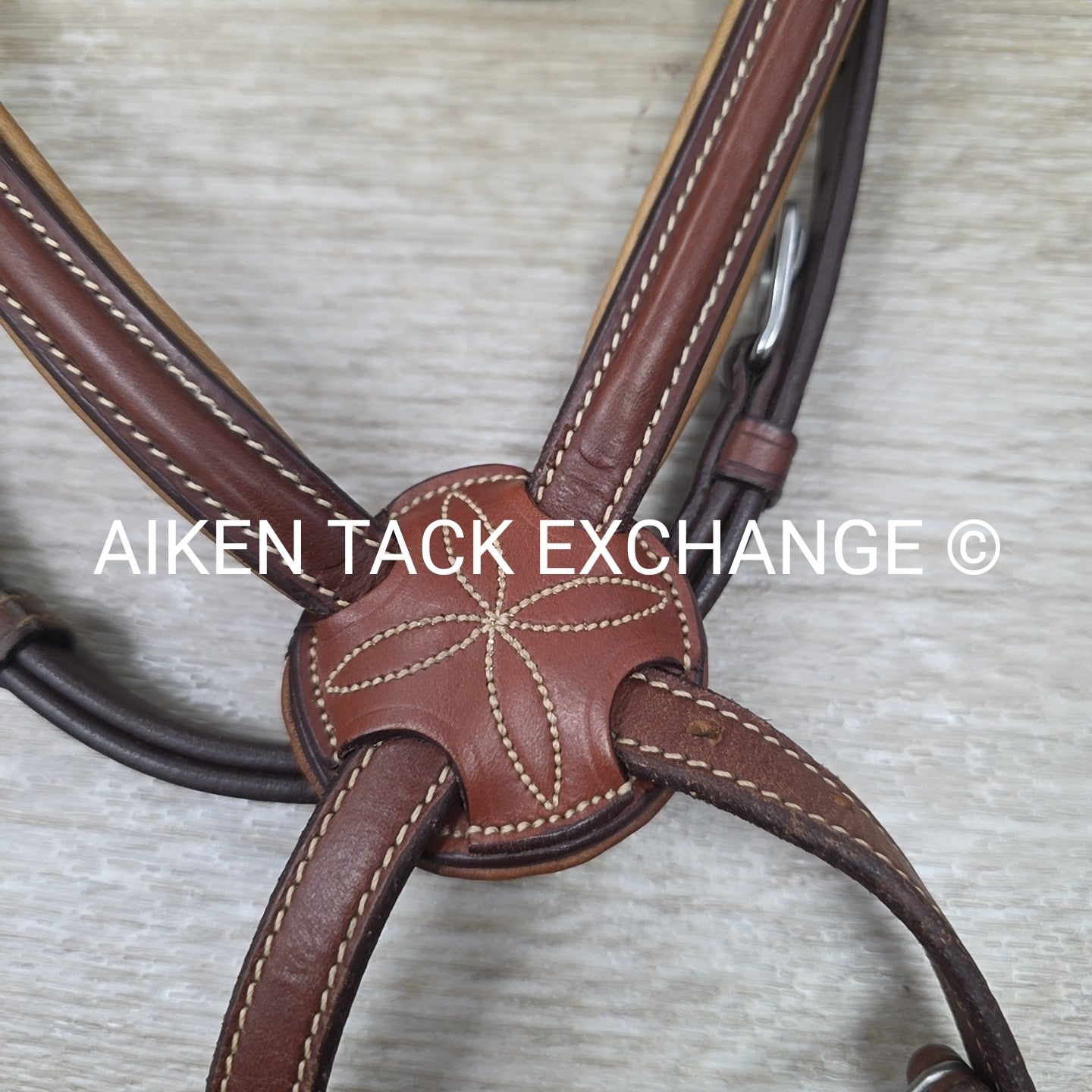 Antares Monocrown Figure 8 Bridle, No Reins, Brown, Oversize (3)