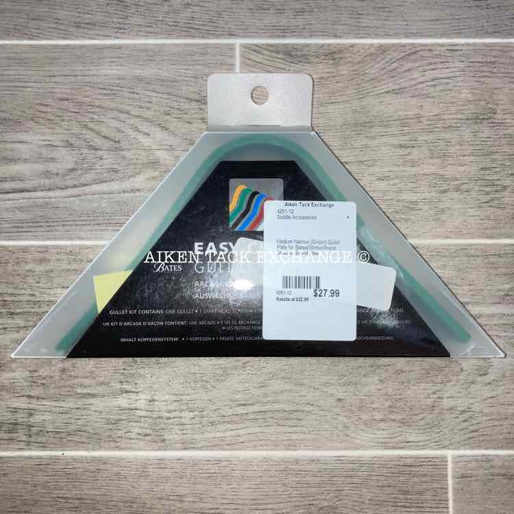 Medium Narrow (Green) Gullet Plate for Arena, Bates & Wintec Saddles
