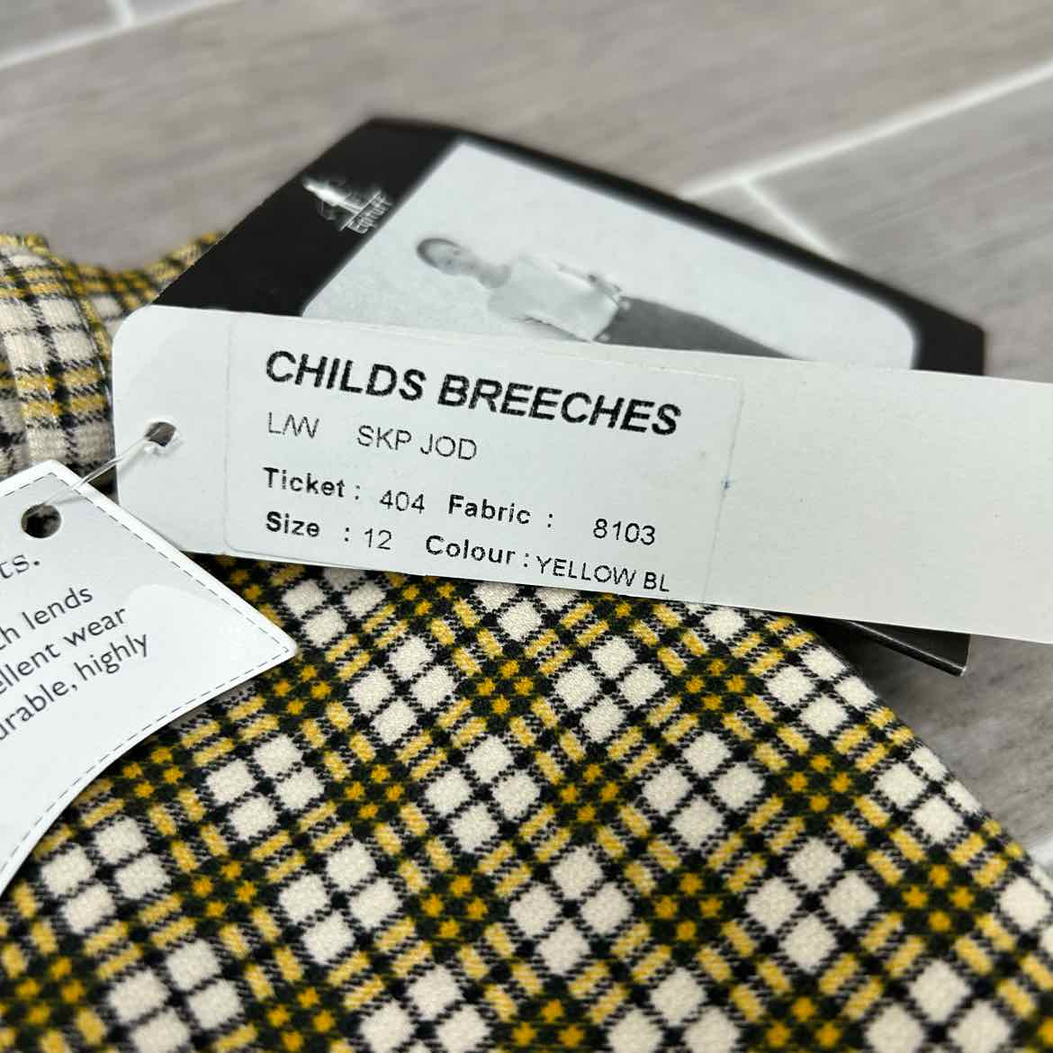 Eqituff Children's Knee Patch Jods Breeches, Size 12, Brand New