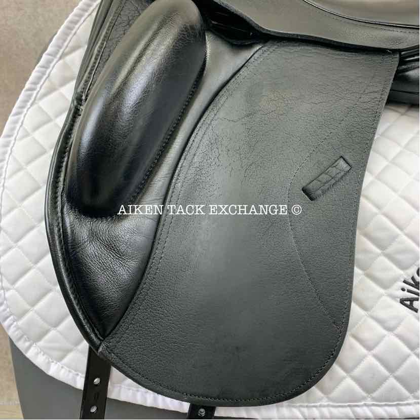 2017 Custom Saddlery Laguna XR Monoflap Dressage Saddle, 18" Seat, Adjustable Tree, Wool Flocked Panels