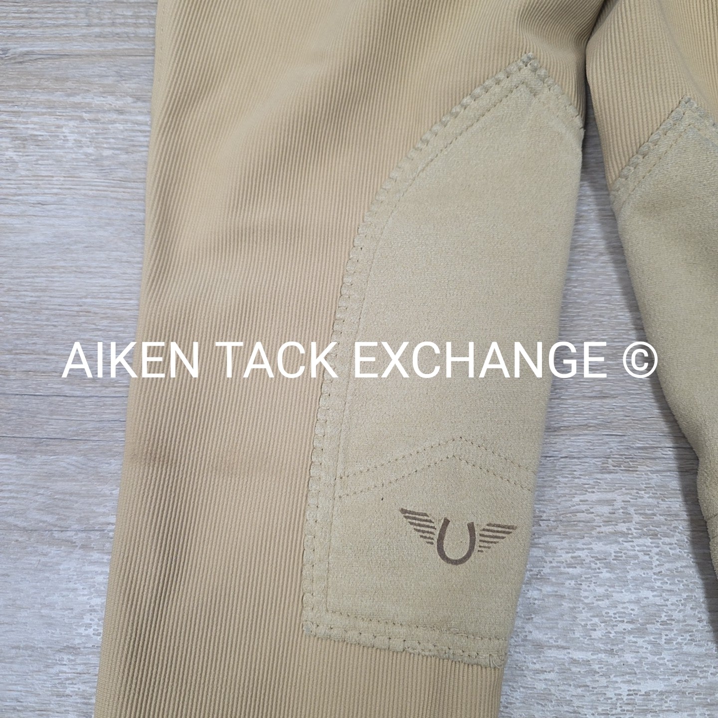 TuffRider Ribbed Knee Patch Breeches, Size 28