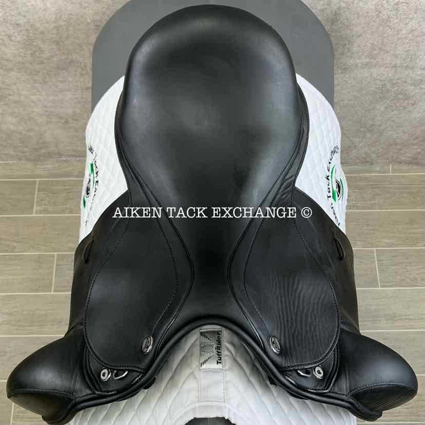 2016 Prestige X-D1D K Zero Monoflap Dressage Saddle, 17" Seat, Wide Tree, Wool Flocked Panels