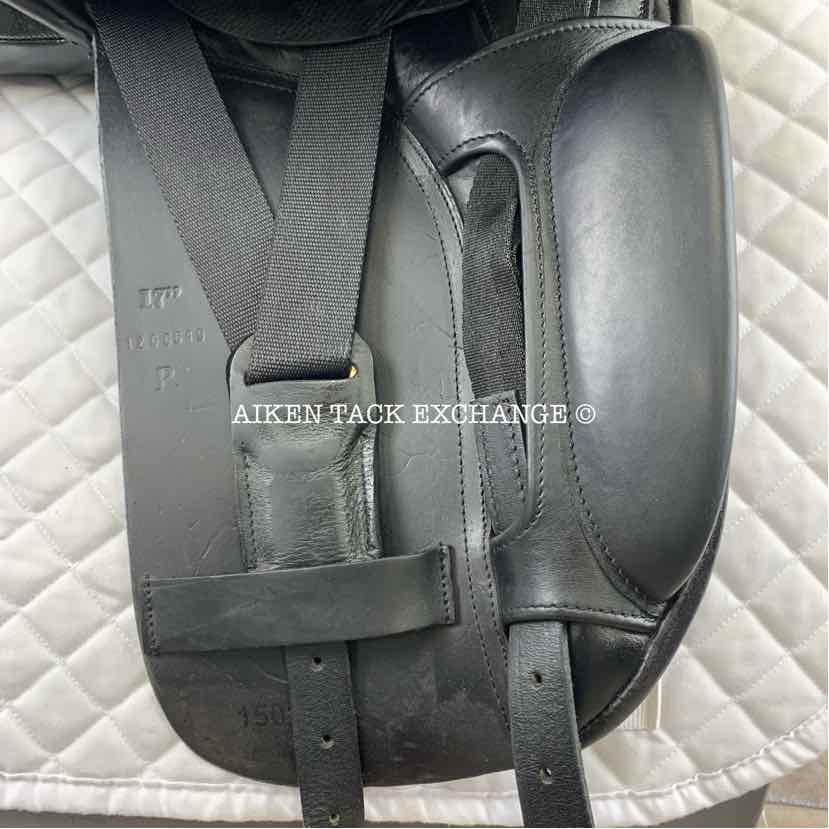 Circuit by Dover Saddlery Dressage Saddle, 17" Seat, Medium Tree, Wool Flocked Panels
