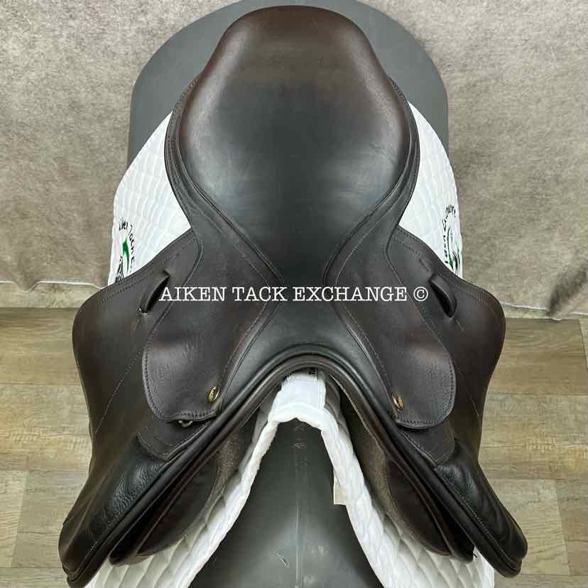 2013 Black Country Solare Jump Saddle, 17.5" Seat, Medium/Medium Wide Tree, Wool Flocked Serge Panels