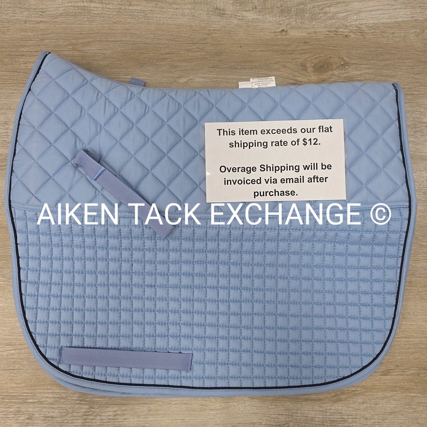 PRI Continental Double Back Dressage Saddle Pad, Cotton Quilt w/ Fleece Lining