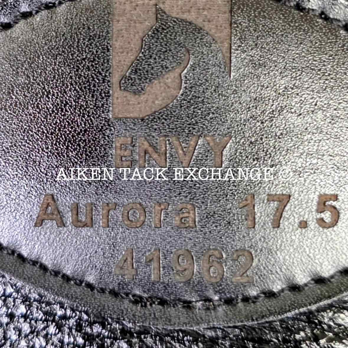 2024 Envy by Custom Saddlery Aurora Monoflap Dressage Saddle, 17.5" Seat, Adjustable Tree, Wool Flocked Panels