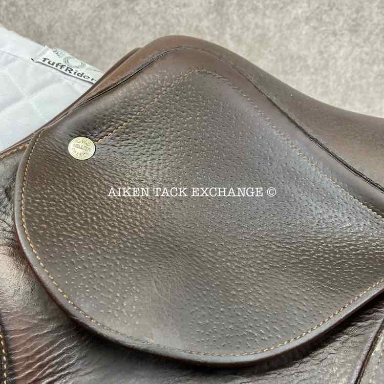 2009 CWD SE04 Monoflap Jump Saddle, 17.5" Seat, 3A Flap, Medium Wide Tree, Foam Panels, Full Buffalo Leather