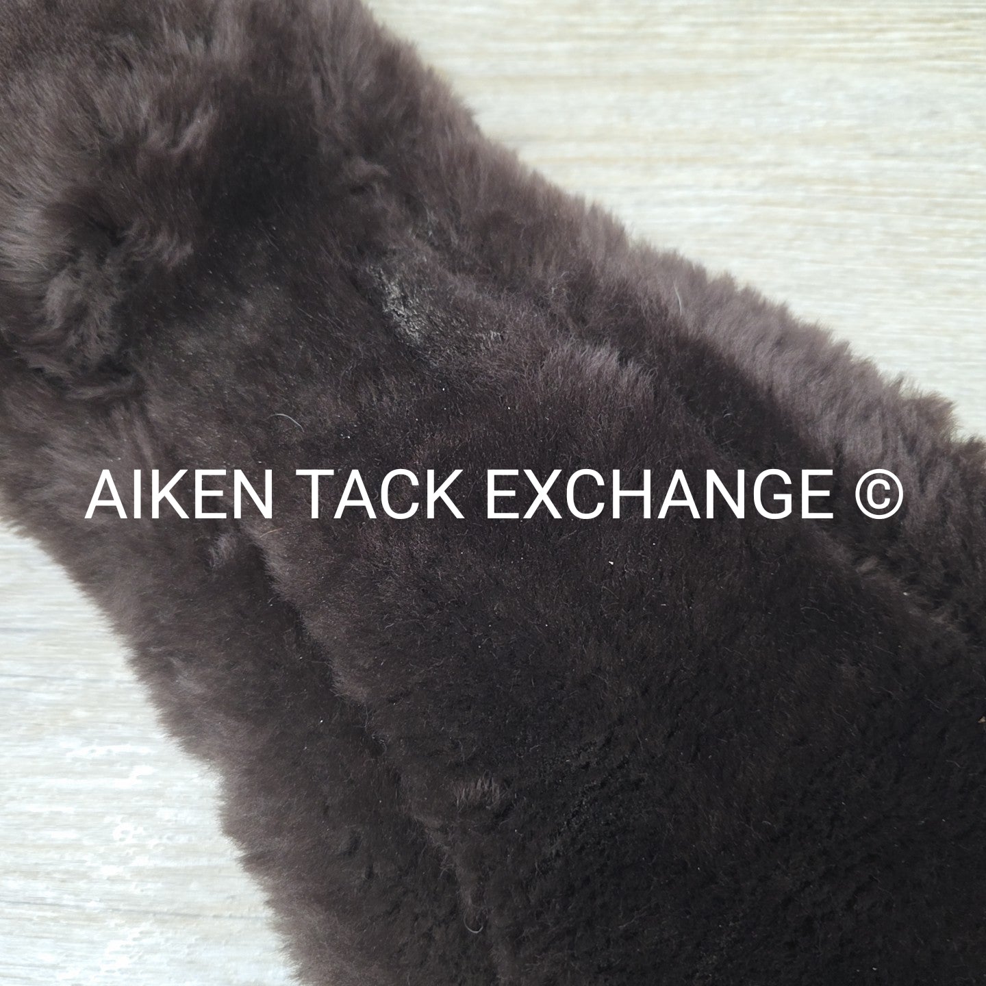 CAS Equestrian Sheepskin Cinch, Brown, 24"