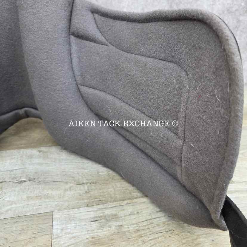 2021 Black Country Vinici X Monoflap Dressage Saddle, 17" Seat, Extra Wide Freedom Hoop Tree, Wool Flocked Serge Panels