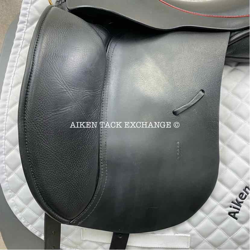 2022 JRD Bella Dressage Saddle, 19" Seat, Short Flap, Wide Tree, Wool Flocked Panels