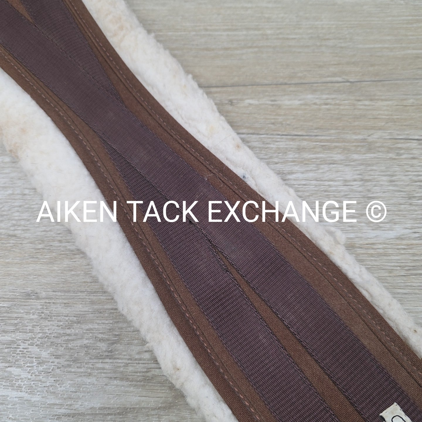 Lettia Coolmax Fleece Girth with Spring Buckles, Brown, 54"