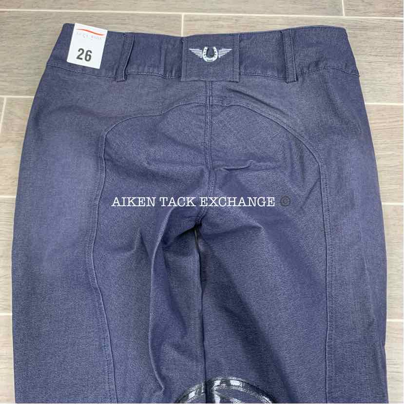 TuffRider Sierra Denim Knee Patch Breeches, Size 26