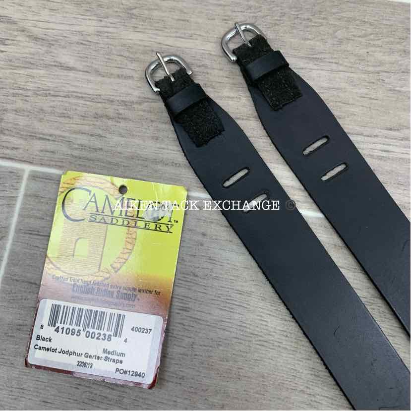 Garter Jodhpur Straps, Black, Size Medium, Brand New