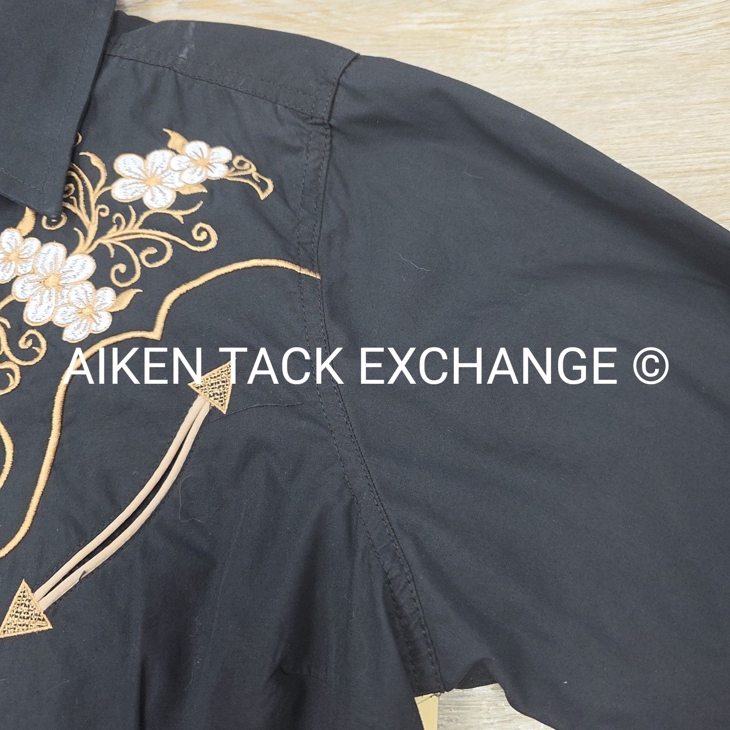 Ace Of Diamond Long Sleeve Western Show Shirt, Women's Large
