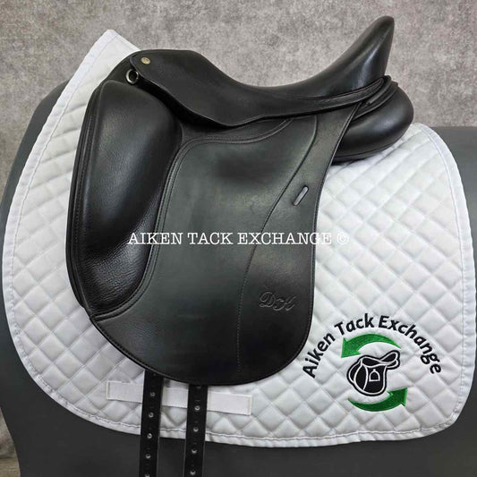 2005 DK Freedom Monoflap Dressage Saddle, 16.5" Seat, Short Flap, Extra Wide Tree, Wool Flocked Panels