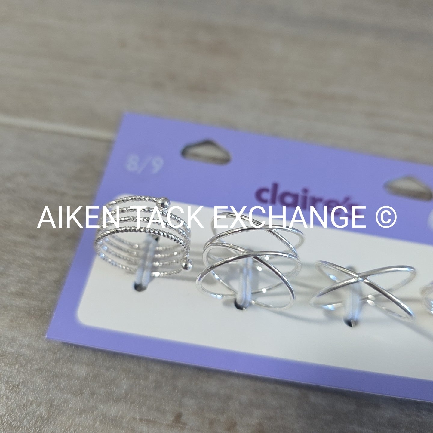 Claire's Ring Set (4) - Size 8/9