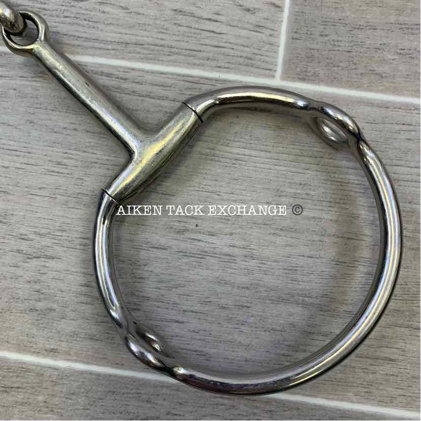 Single Joint Large Ring Eggbutt Polo Gag 5.5"