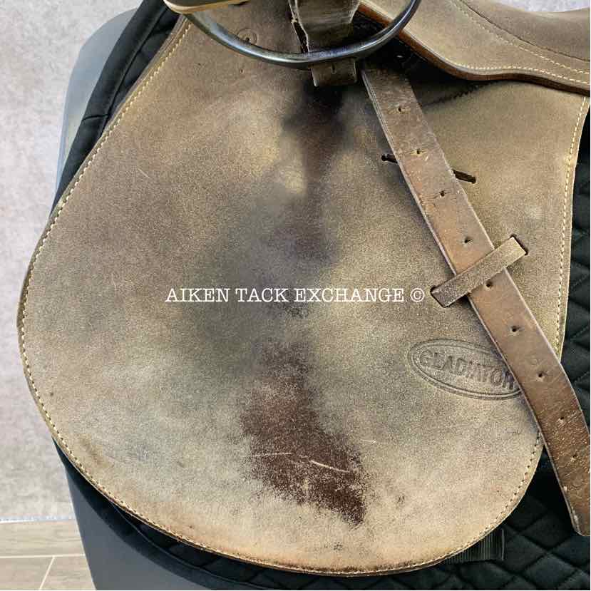 Gladiator Polo Saddle, 18" Seat, Narrow Tree, Foam Panels, Comes with Stirrups & Leathers